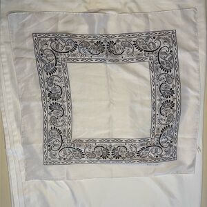 White Polyester Bandana with Logo
